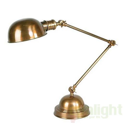 Lampa de masa clasica, design lampa de birou, brat articulat, finisaj brass, Soho 101403 HZ, corpuri de iluminat, lustre